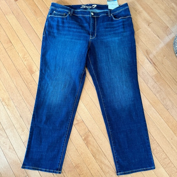 NWT SEVEN7 Size 24 Women’s Plus Size Straight Leg Jeans - 30.5” Inseam - Picture 1 of 6